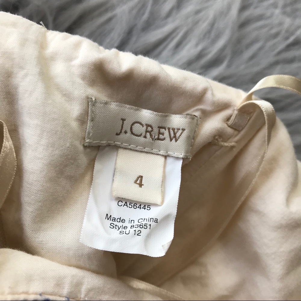 J. Crew Filigree-Embroidered Strapless Beach Dress - Picture 5 of 11